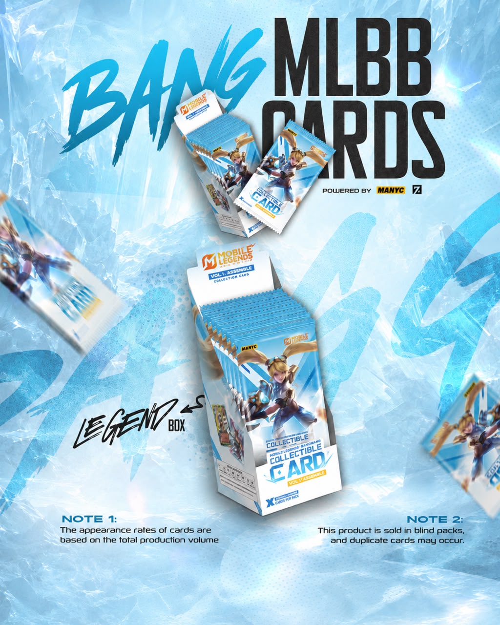 MANYC Mobile Legends Official Collector Cards – Legendary Box (10 Packs)